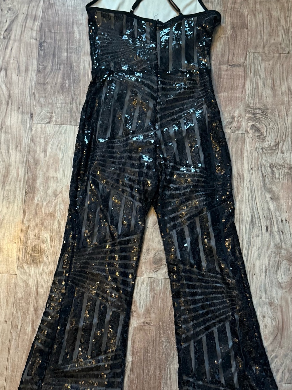 Sequin Jumpsuit in Black